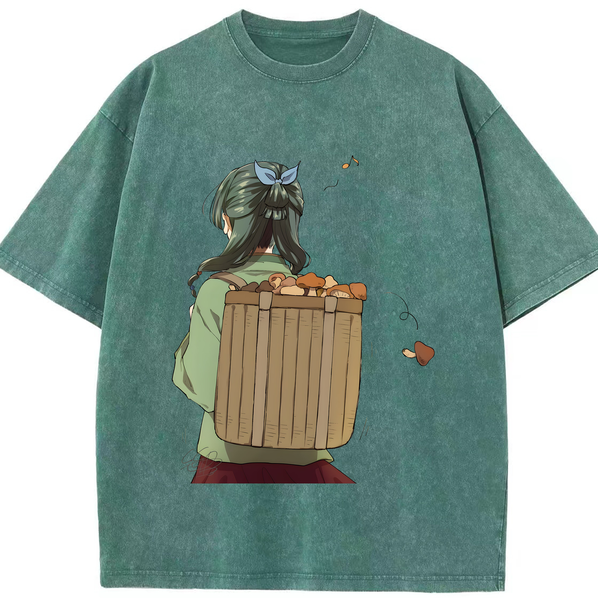 （画像用） 薬屋のひとりごと The Apothecary Diaries 綿100% ヴィンテージ風 半袖Tシャツ（フロントプリント）